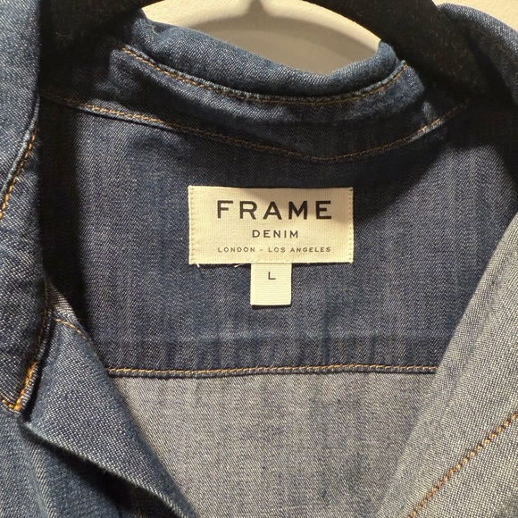 NWT Frame Denim Le St Tropez Earldom long sleeved dress, size: Large - Picture 6 of 8